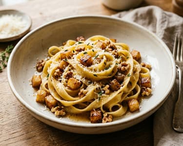 Karamellizált zelleres tagliatelle | Olasz őszi tészta