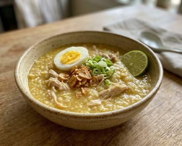 Filipino Arroz Caldo | Asian Ginger Chicken Soup