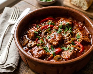 Bulgarian Pork Kavarma | Tender Clay Pot Autumn Pork Stew
