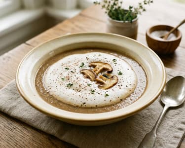 French Mushroom Cappuccino | Silky Autumn Indulgence