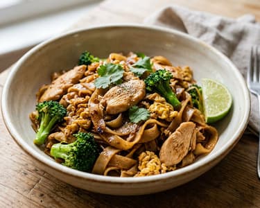 Thai Pad See Ew with Chicken | 15-Minute Wok Noodles