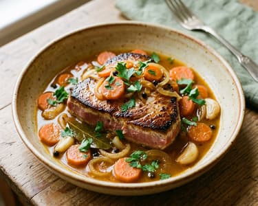 Spanish tuna escabeche with vegetables | Escabeche de atún