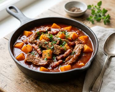 Pork Tokány with Pumpkin | Homestyle Autumn One-Pot Dish