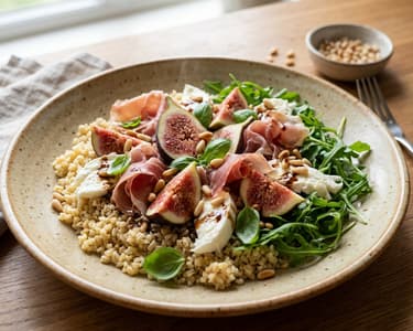 Tuscan Fig Bulgur Salad with Parma Ham