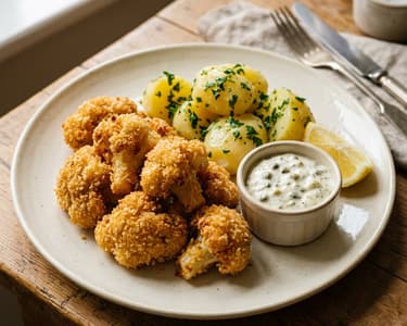 Breaded Cauliflower with Parsley Potatoes | Crispy Autumn Classic