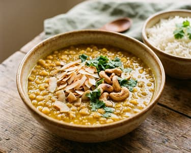 Bengali Coconut Chickpea Curry (Cholar Dal) | Festive Indian One-Pot Dish