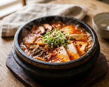 Kimchi Jjigae tofuval | Melengető ázsiai leves
