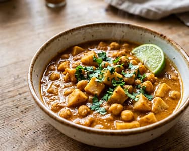 Celeriac and chickpea curry | Creamy Indian autumn one-pot dish
