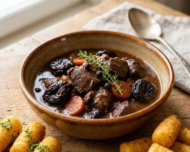 Venison Stew with Prunes | Tender Autumn Game Dish