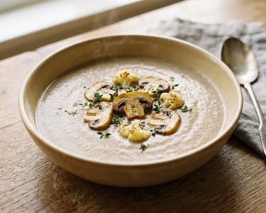 French Dubarry Cream of Mushroom Soup | Velvety Autumn Classic