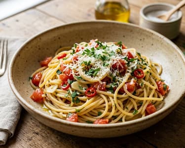 Pasta alla Carrettiera | Szicíliai fokhagymás tészta
