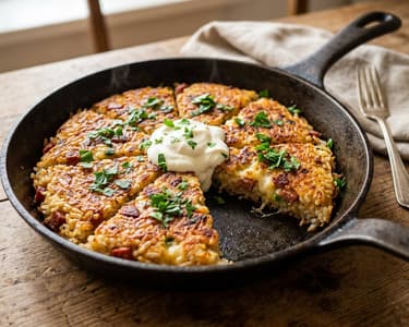 Zero-Waste Sausage Rice Cake | Crispy Homemade Dinner