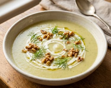French Fennel and Leek Cream Soup | Silky Autumn Velouté