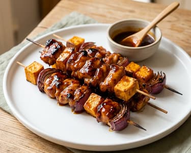 Füstös juharszirupos BBQ csirkenyárs | Szaftos grill saslik