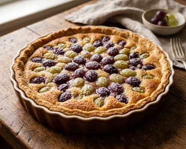 Hagyományos szüreti szőlős pite | Mandulakrémes őszi sütemény