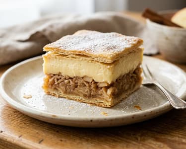 Classic Apple Cream Slice | Autumn Vanilla Slice