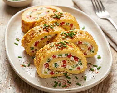 Magyaros sajtos tojástekercs | Krémes hétvégi brunch