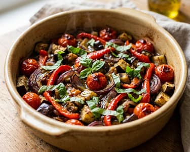 Dél-olasz tepsis padlizsán és paprika | Ciambotta al forno