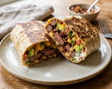 Mexikói sonorai burro percheron | Ropogós marhahúsos óriásburrito