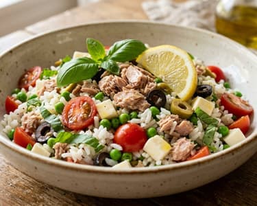Klasszikus olasz rizssaláta | Insalata di riso tonhallal és mozzarellával