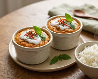 Hor Mok Pla | Thai Steamed Coconut Fish Curry