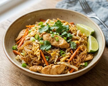 Pad Woon Sen csirkével | Gyors thai wok tészta