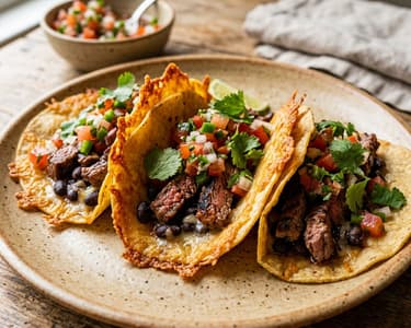 Mexikói sajtos costras marhahússal | Ropogós utcai taco