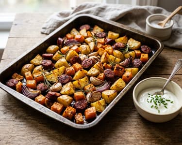 Sheet-Pan Potatoes with Pumpkin | Crispy Autumn One-Pan Dish