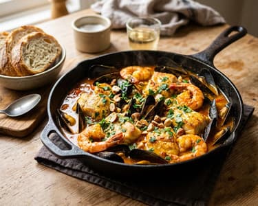 Spanish Seafood and Fish Stew | Zarzuela de mariscos