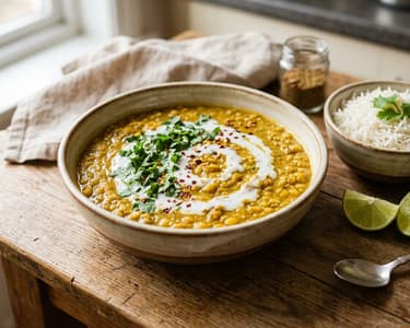 Indian Yellow Split Pea Curry | Spicy and Creamy Chana Dal