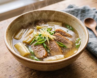 Korean Leek and Duck Soup | Warming Oritang