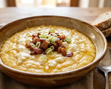 Traditional Transylvanian Bálmos | Creamy Sheep's Curd Cheese Breakfast