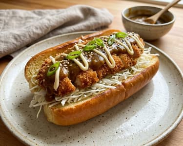 Japán csirkés Katsu Curry Dog | Ropogós street food kedvenc