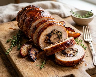 Walnut and Plum BBQ Turkey Breast Roll | Smoky Autumn Grill