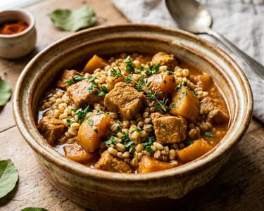 Pork Stew with Quince and Pearl Barley | Juicy Autumn One-Pot Meal