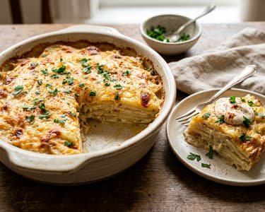 Hungarian-style layered celeriac