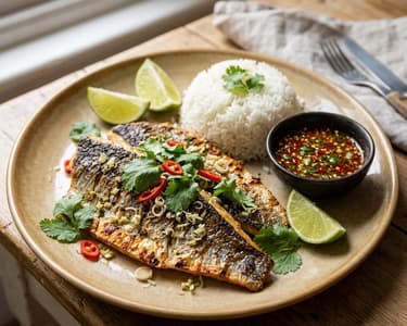 Thai grillezett tengeri sügér | Citrusos halvacsora