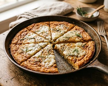 Gorgonzola farinata | Crispy Italian chickpea flatbread