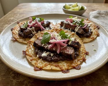 Mexikói sinaloai chorreadas marhahússal | Ropogós sajtos kukoricalepény