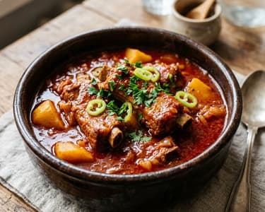 Cauldron Pork Rib Stew with Potatoes