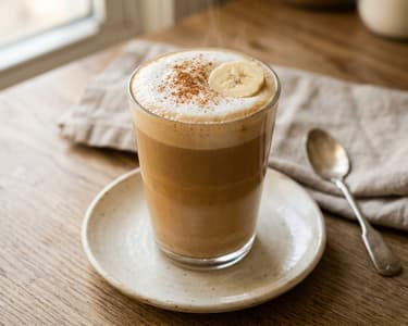 tRENDrakó banán mentő Banana bread latte-ja | Őszi fűszeres forró kávé házi banánsziruppal