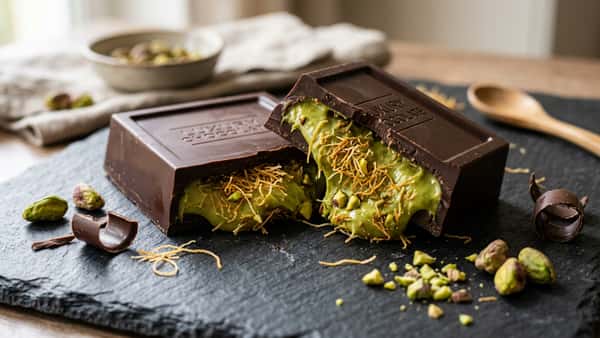 Dubaji csoki recept: Ropogós pisztáciás csoda házilag