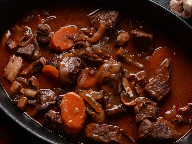 Boeuf Bourguignon or Burgundian Beef Stew