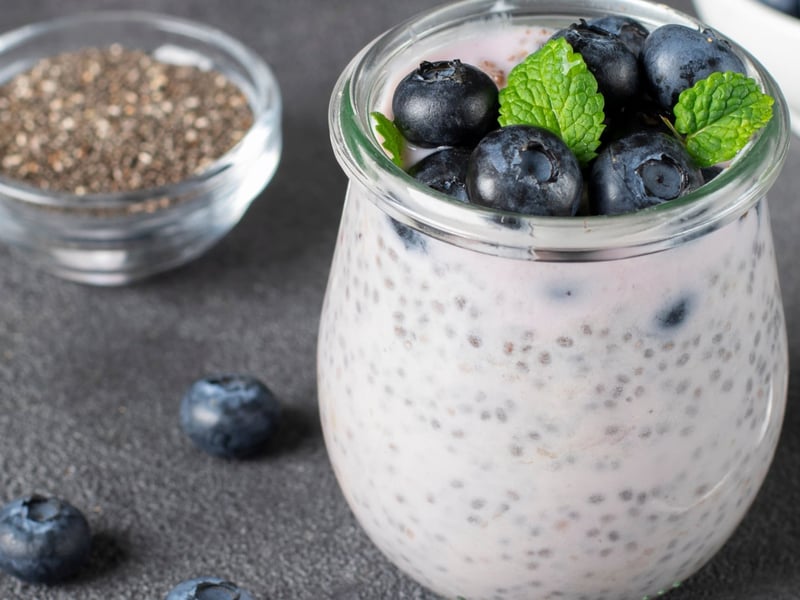 Blueberry chia pudding