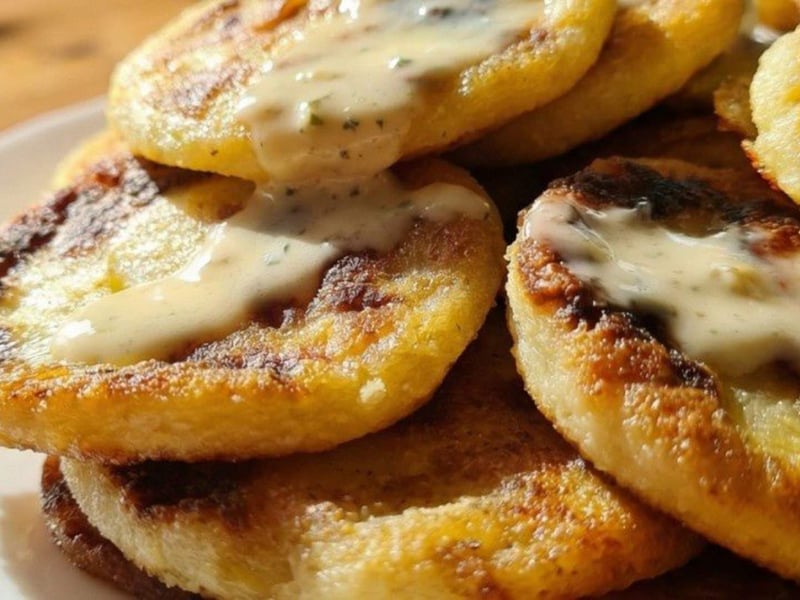 Potato pancakes from boiled potatoes