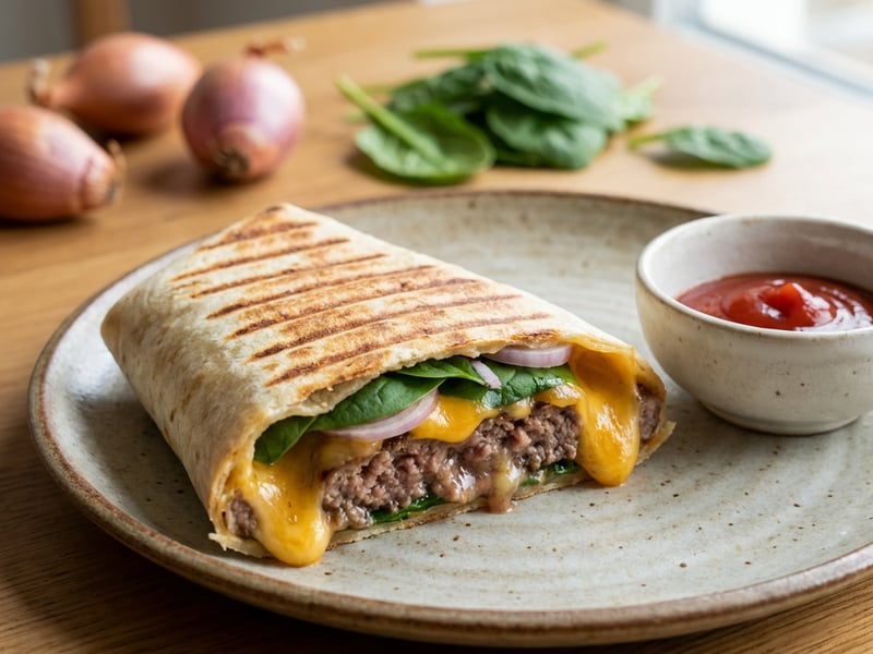 Burger tortilla