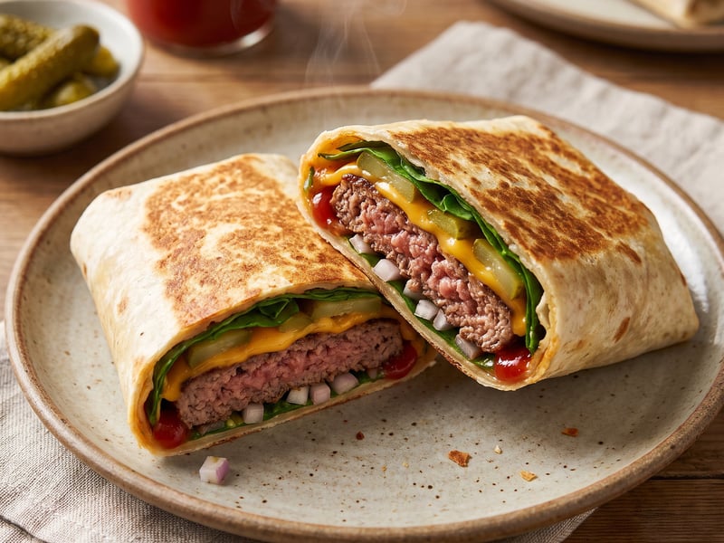 Burger tortilla