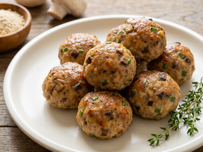 Mushroom Meatballs