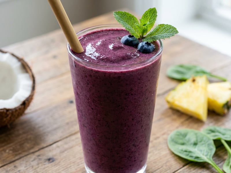 Tropical Blueberry Smoothie