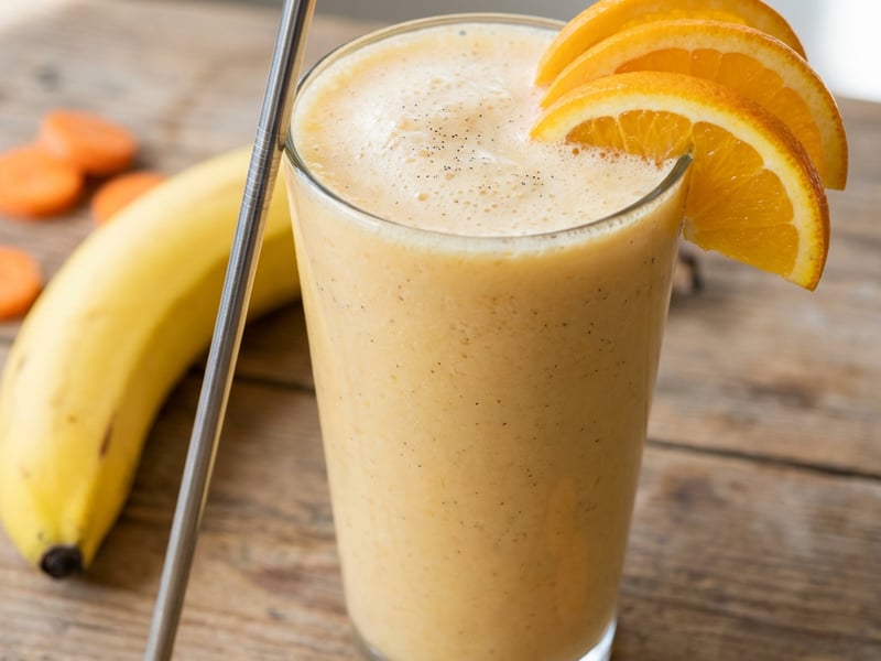 Vanilla and Fruit Breakfast Drink